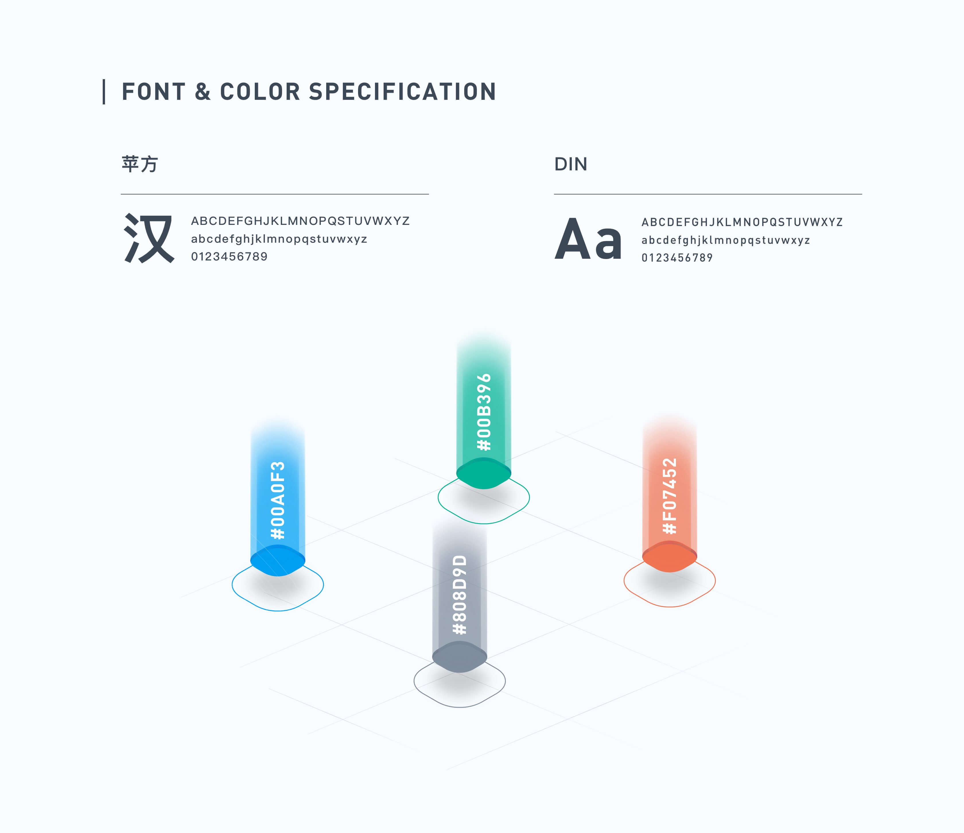 FONT & COLOR SPECIFICATION