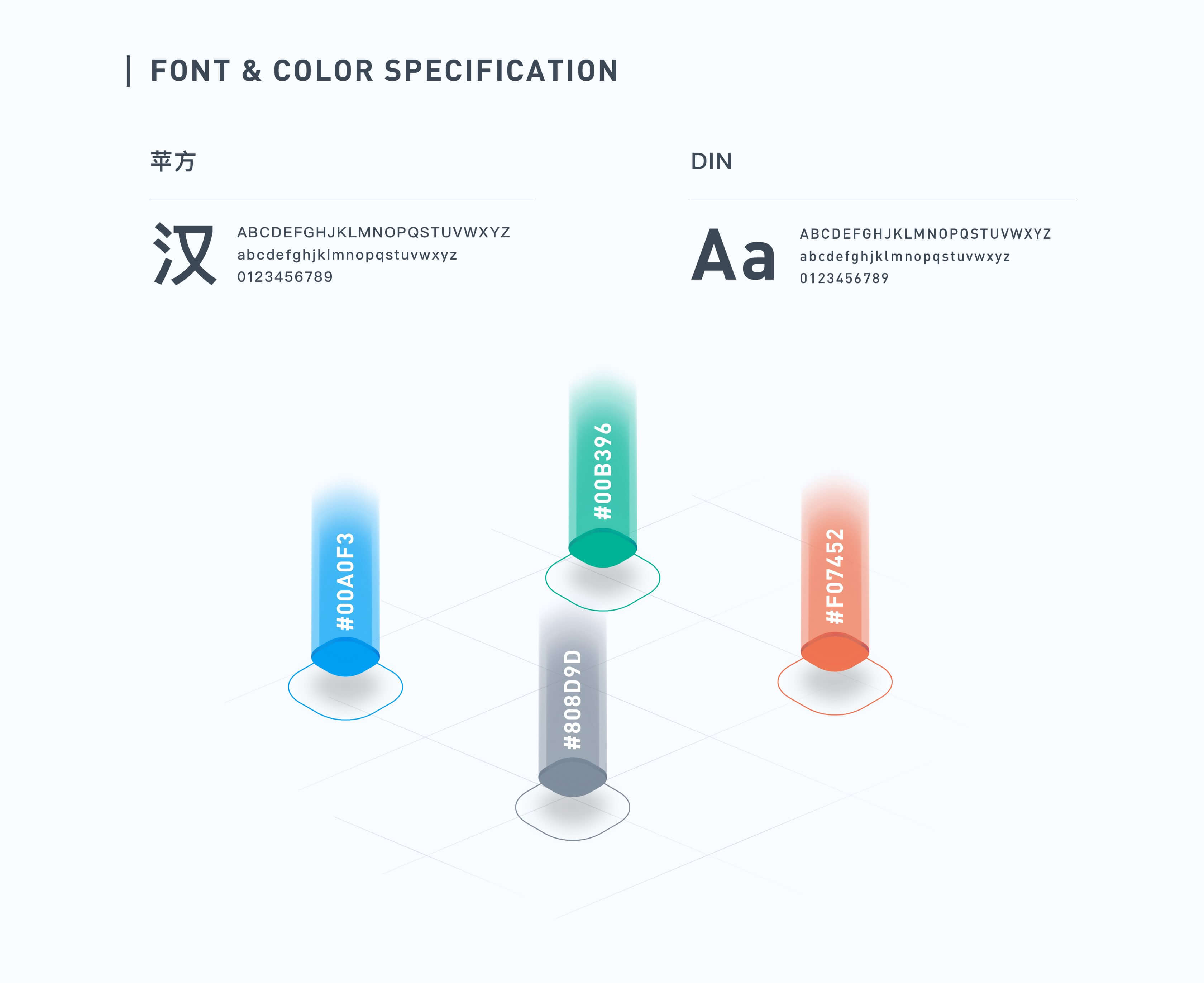 FONT & COLOR SPECIFICATION